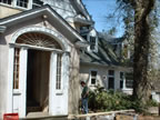 Carpenters from Kingston work on restoration of Princeton Nurseries Main Office Building (135kb)